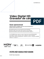 Manual Sony HVR-HD1000N