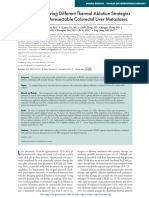 Outcomes Following Different Thermal Ablation Strategies in Patients With Unresectable Colorectal Liver Metastase