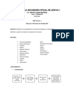 Practica 3. Mezclas y Metodos de Separación