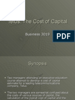 Telus Cost of Capital