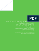 Bernardi, R. (2021) - ¿Qué Psicoterapia, ¿Para Que Quien Algunos Avances en Un Largo Camino.