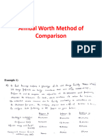 Annual Worth IRR Capital Recovery Cost