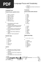 Answer Key Langfocus Vocab Two Stars