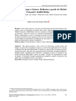 Poder, Norma, Corpo e Gênero: Reflexões A Partir de Michel Foucault e Judith Butler