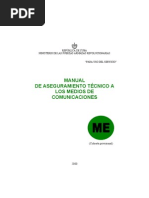 Manual de Aseguramiento Técnico A Los Medios de Comunicaciones