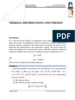 Thermal Deformations and Stresses