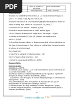 Devoir de Synthèse N°1 Lycée Pilote - Physique Champ Magnétique - 3ème Informatique (2014-2015) MR Hamdene