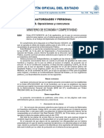 Boletín Oficial Del Estado: Ministerio de Economía Y Competitividad