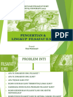 Seri 1 - 2 Pengertian & Lingkup Filsafat Ilmu New2022