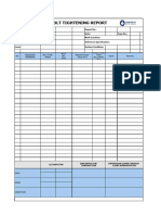 Bolt Tightening Inspection Report Format Final