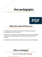 Effective Pedagogies in Person