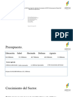 Plan Económico Plurianual de Inversión Del Sector Agricola.