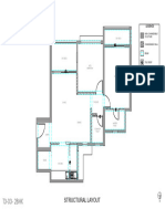 2 BHK Flat Structural Layout