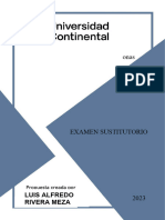 Examen Sustitutorio - Derecho de Personas - Luis Alfredo Rivera Meza