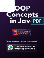 OOPS Concepts in Java