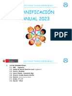 Planificación Anual 2023 Quinto Grado