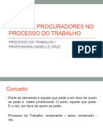 Partes e Procuradores No Processo Do Trabalho-1