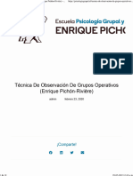 004.técnica de Observación de Grupos Operativos - Enrique Pichón-Rivière