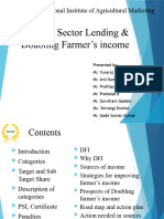 Priority Sector Lending & Doubling Farmer's Income: C.C.S National Institute of Agricultural Marketing