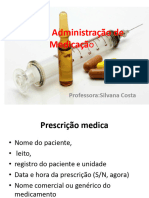 Vias de Administração de Medicação