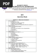 IDT Module 1 and 2 Question Bank