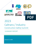 Caltrans / Industry: Construction Safety Summit