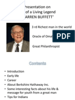 Presentation On Life of A Living Legend Warren Buffett'