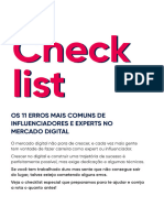 Checklist Os 11 Erros Mais Comuns