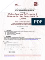 7mo Programa Titulacion Arbitros Conar