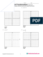 1 5 Assignment Parent Functions and Transformations