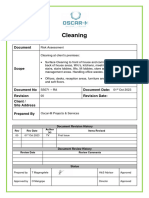 Risk Assessment For Cleaning Services