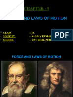 Force and Laws of Motion