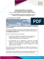 Guía de Actividades y Rúbrica de Evaluación - Paso 4 - Propuesta de Solución Integral