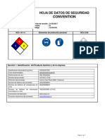 Hoja de Datos de Seguridad - Convention