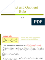 Product and Quotient Rule