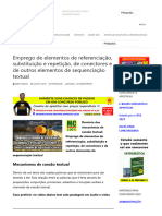 Emprego de Elementos de Referenciação, Substituição e Repetição, de Conectores e de Outros Elementos de Sequenciação Textual - Matérias para Con