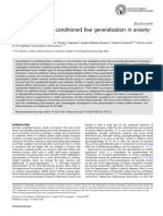 A Meta-Analysis of Conditioned Fear Generalization in Anxiety-Related Disorders