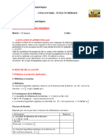 TA Maths Leçon 03 Fonction Logarithme Neperien