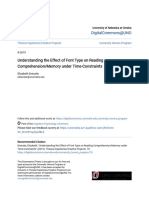 Understanding The Effect of Font Type On Reading Comprehension - Me