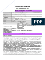 Programa de La Asignatura Curso Académico: 2021-2022