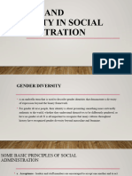 Gender and Diversity in Social Administration