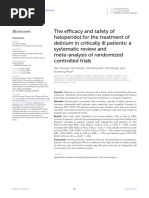 Haloperidol RX Delirium Metaanalysis July 2023