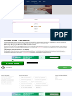 Ghost Font Generator