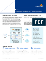 Cloudflare Zero Trust Product Brief