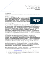 Projet No. 4-2 Région: Afrique Pays: Sénégal, Mali, Burkina Faso, Niger