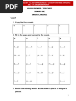 p.1 Holiday Package - Term III