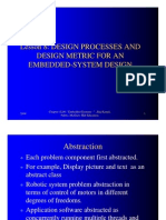 Lesson 8: Design Processes and Design Metric For An Embedded - System Design