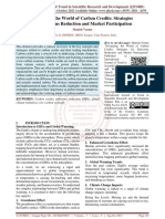 Navigating The World of Carbon Credits Strategies For Emissions Reduction and Market Participation