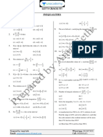 1st Assignment-Inequalities With Answer Key