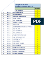 Seating Plan 12 First P Board 2023-24